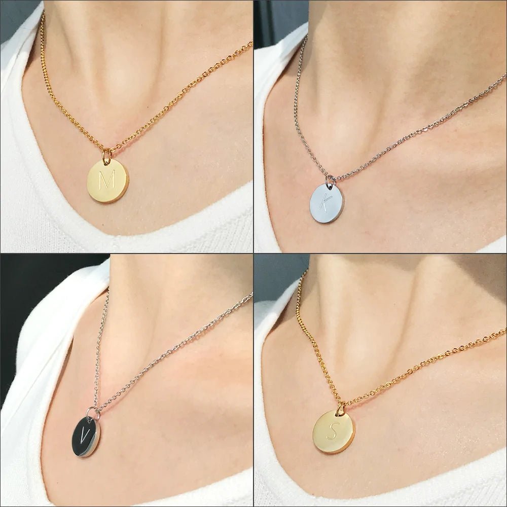 Disc Pendant Necklace - ThriveAuraOutlet