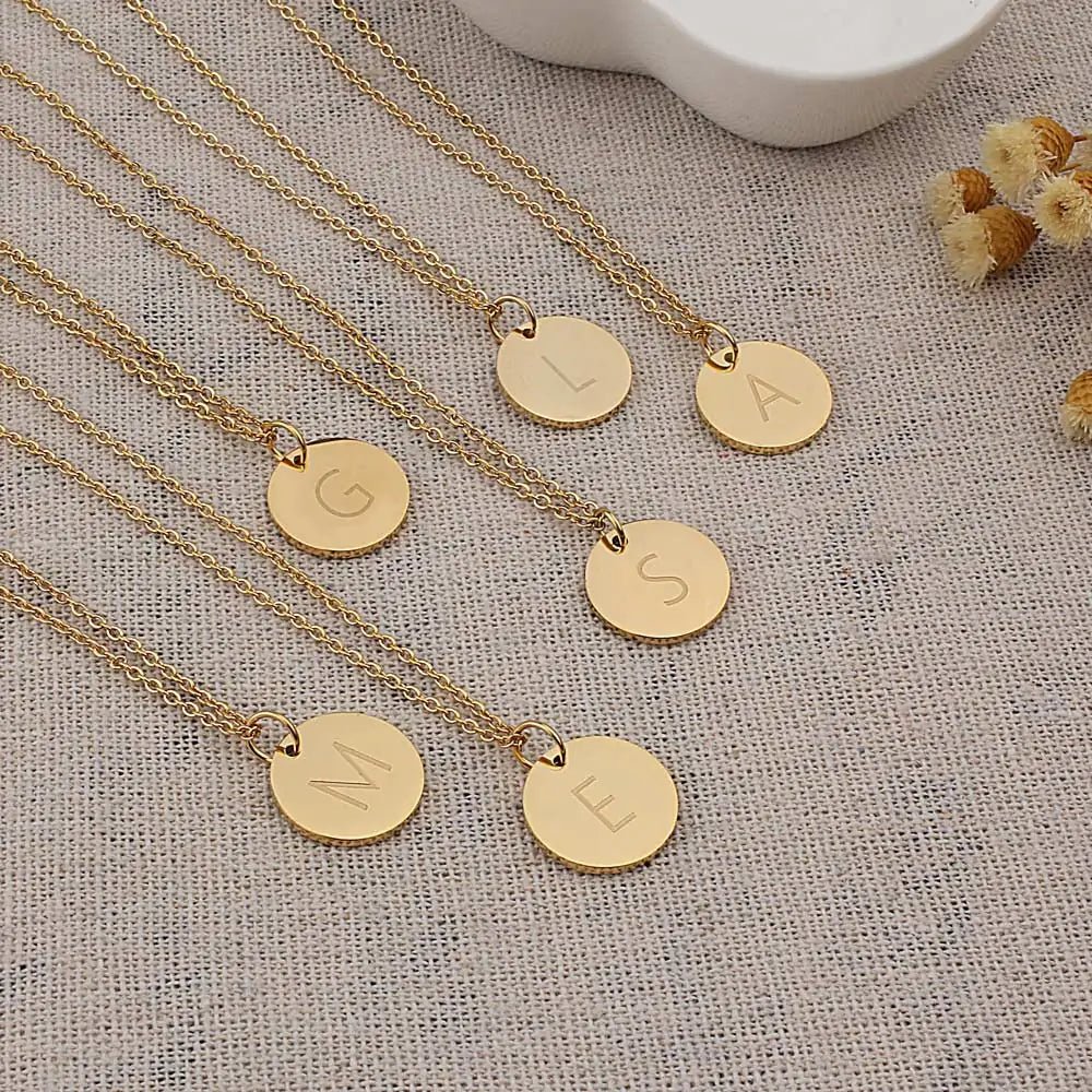 Disc Pendant Necklace - ThriveAuraOutlet