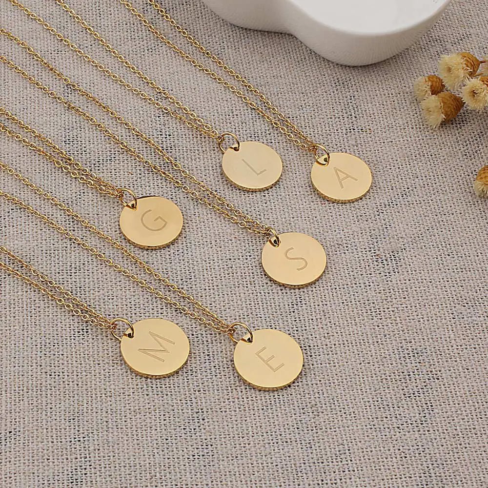 Disc Pendant Necklace - ThriveAuraOutlet