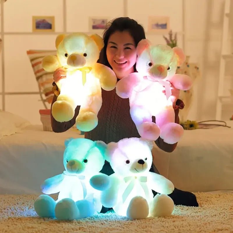 Big Light Up LED Teddy Bear Plush Toy - ThriveAuraOutlet
