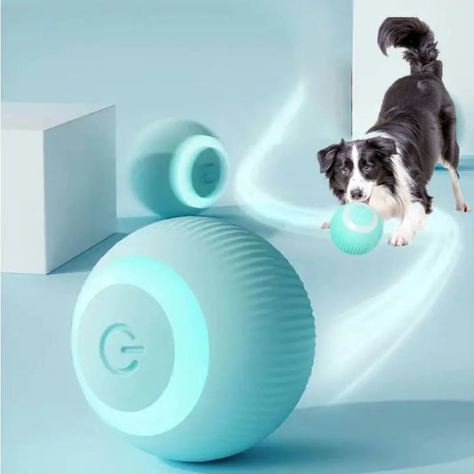 Electric Dog Toys Smart Puppy Ball Toys For Cat Small Dogs Funny Auto Rolling Ball Self - moving Puppy Games Toys Pet Accessories - ThriveAuraOutlet